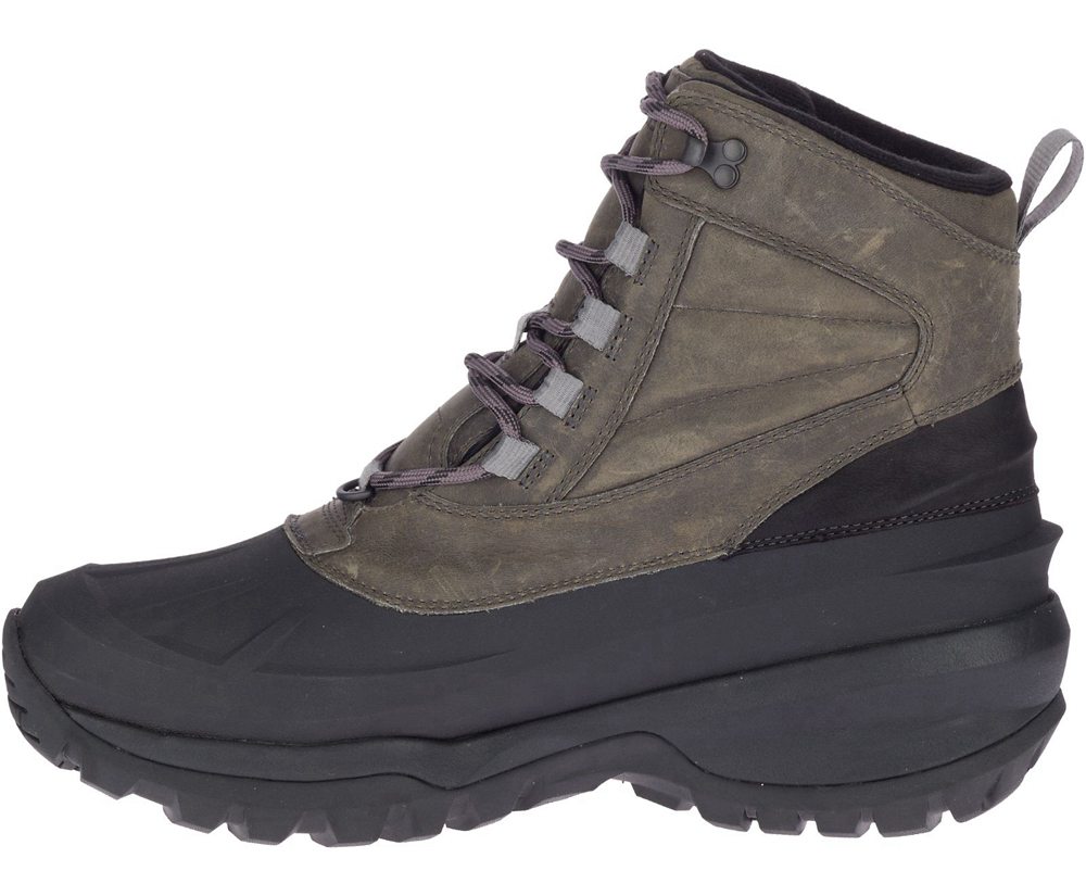 Merrell Støvler Herre - Thermo Slush Mid Shell Waterproof - Grå/Sort - NOM361450